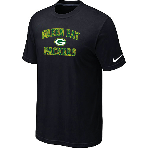  Green Bay Packers Heart& Soul Black TShirt 152 