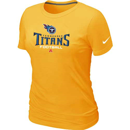  Tennessee Titans Yellow Womens Critical Victory TShirt 35 