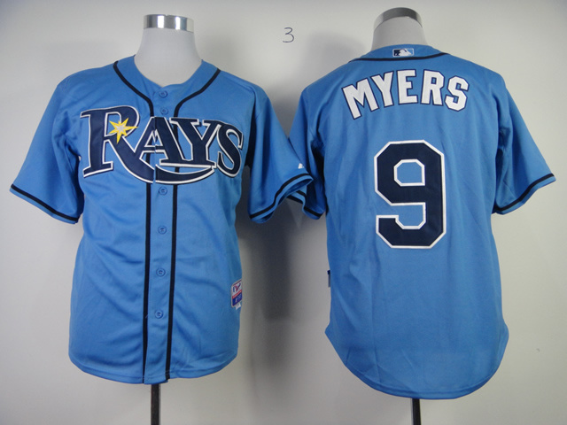 MLB Tampa Bay Rays #9 Myers Jersey Light Blue