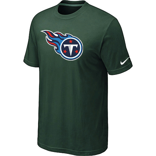  Nike Tennessee Titans Sideline Legend Authentic Logo TShirt D- Green 88 