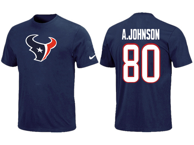  Nike Houston Texans Andre Johnson Name& Number TShirt 76 