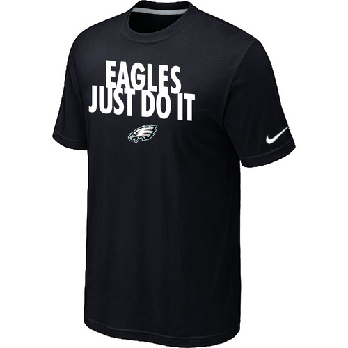 NFL Philadelphia Eagles Just Do It Black TShirt 17 