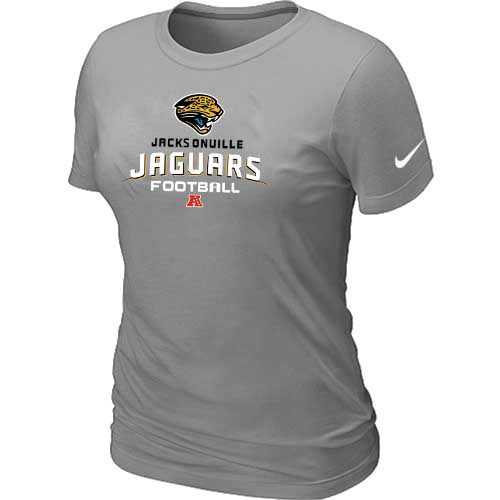  Jacksonville Jaguars L- Grey Womens Critical Victory TShirt 40 