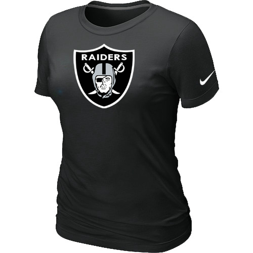  Oakland Raiders Black Womens Logo TShirt 41 