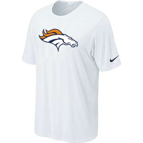  Denver Broncos Sideline Legend Authentic Logo TShirt White 86 