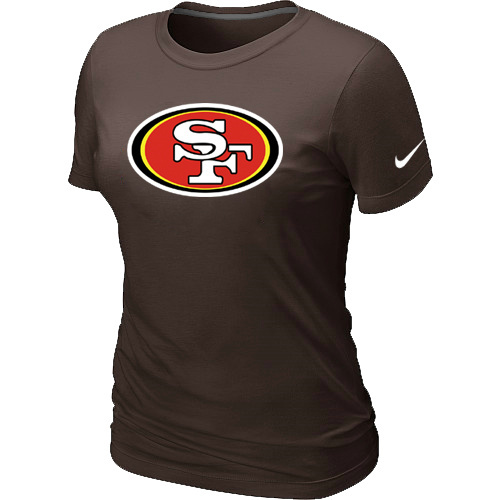  San Francisco 49 ers Brown Womens Logo TShirt 224 