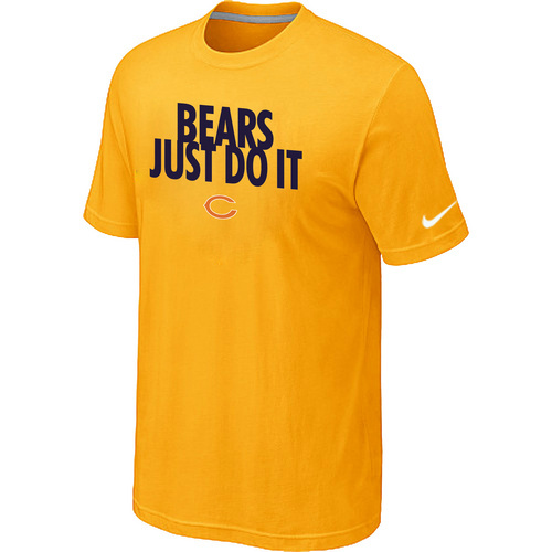 NFL Chicago Bears Just Do It Yellow TShirt 24 