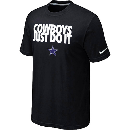 NFL Dallascowboys Just Do It Black TShirt 33 