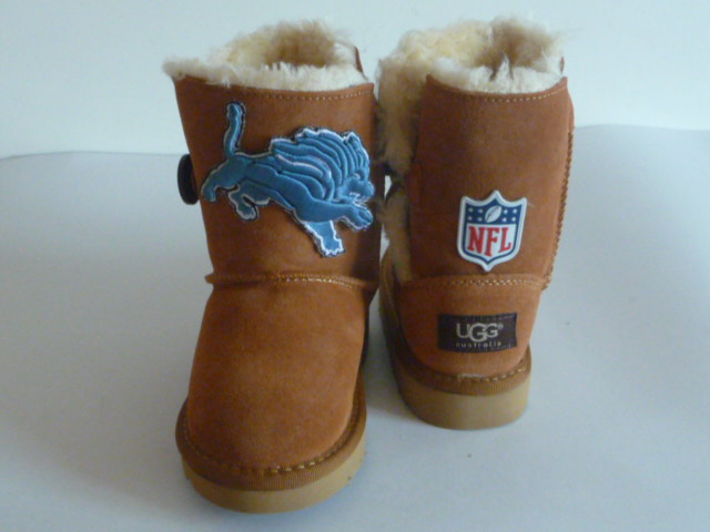 NFL Detroit Lions Cuce Shoes Kids Fanatic Boots Tan