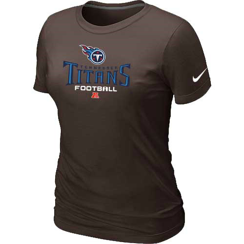  Tennessee Titans Brown Womens Critical Victory TShirt 46 