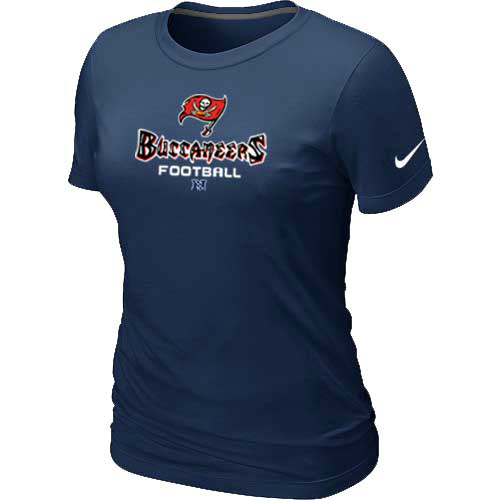  Tampa Bay Buccaneers D- Blue Womens Critical Victory TShirt 45 