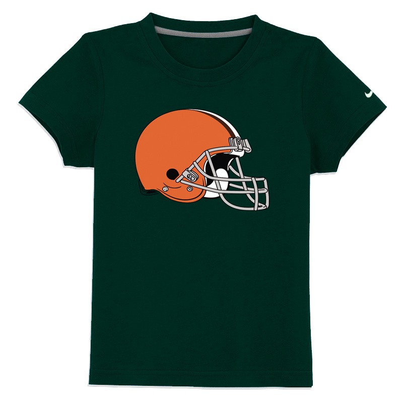 Cleveland Browns Sideline Legend Authentic Logo Youth T Shirt D-Green