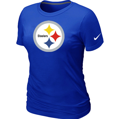  Pittsburgh Steelers Blue Womens Logo TShirt 68 