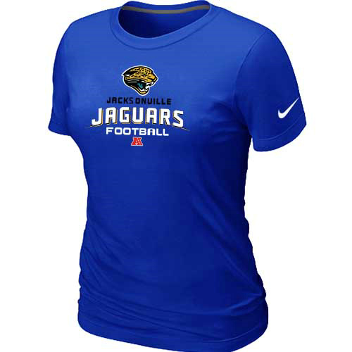  Jacksonville Jaguars Blue Womens Critical Victory TShirt 47 