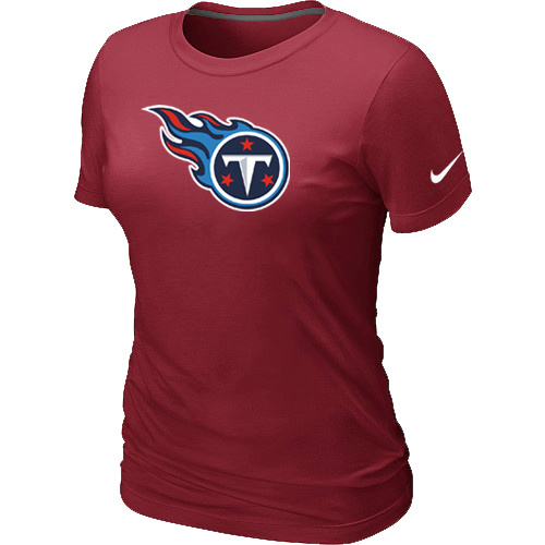  Tennessee Titans Red Womens Logo TShirt 55 