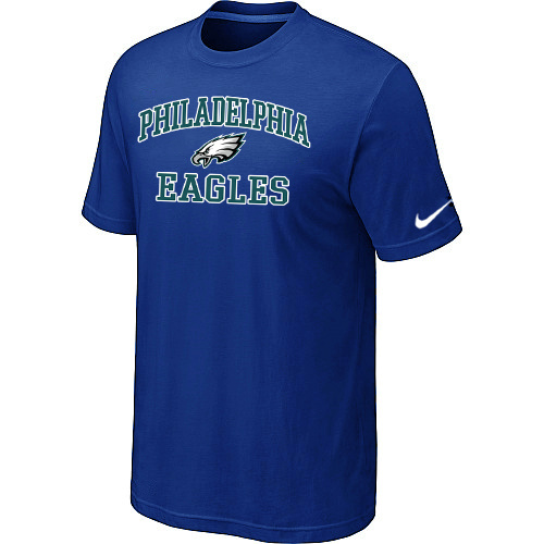  Philadelphia Eagles Heart& Soul Blue TShirt 88 