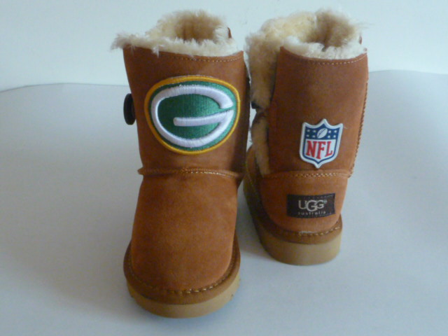 NFL Green Bay Packers Cuce Shoes Kids Fanatic Boots Tan