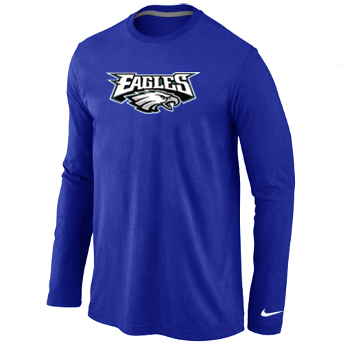 Nike Philadelphia Eagles Authentic Logo Long Sleeve T-Shirt Blue
