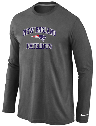 Nike New England Patriots Heart & Soul Long Sleeve T-Shirt D.Grey