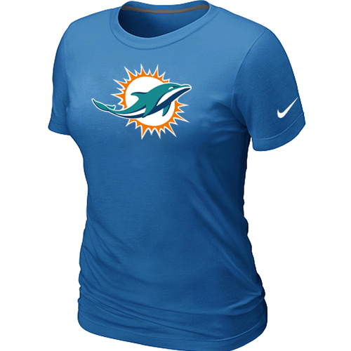 Miami Dolphins Sideline Legend logo womensT-Shirt L.blue