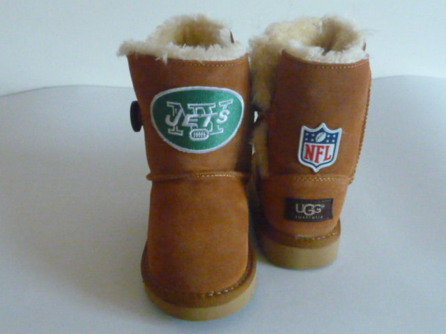 NFL New York Jets Cuce Shoes Kids Fanatic Boots Tan