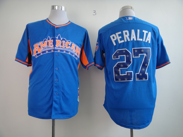 2013 MLB All Star Detroit Tigers #27 Peralta Jersey Blue