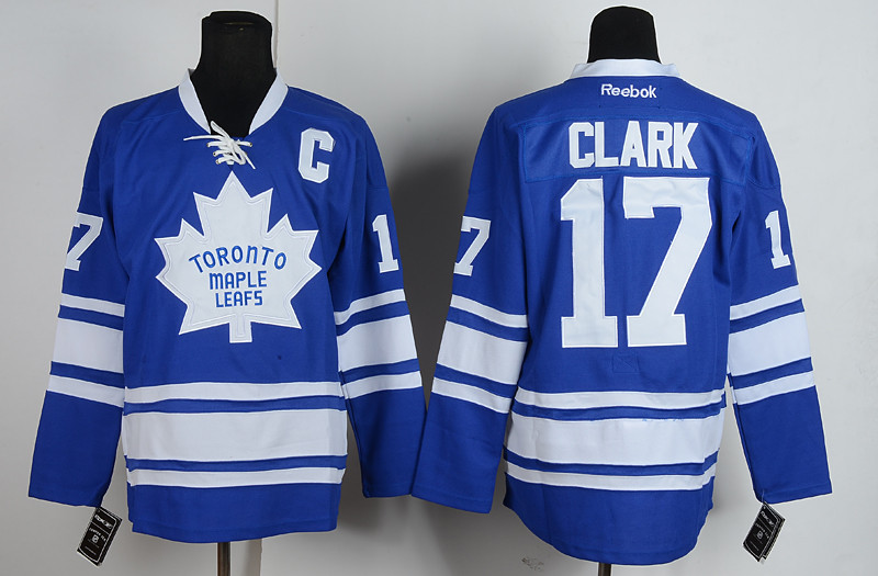 Reebook Toronto Maple Leafs #17 Clark Blue Color Jersey