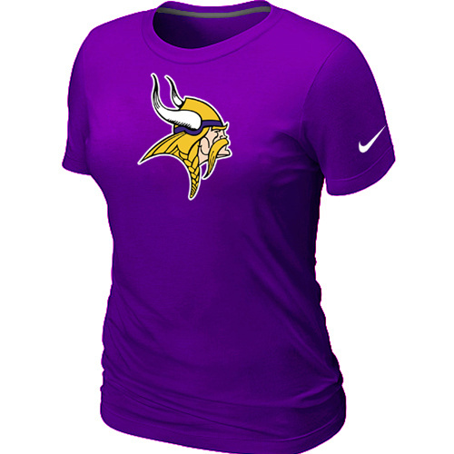  Minnesota Vikings Purple Womens Logo TShirt 68 