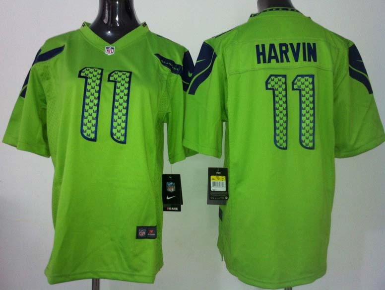 Nike NFL Seattle Seahawks #11 Harvin Green Youth Jersey