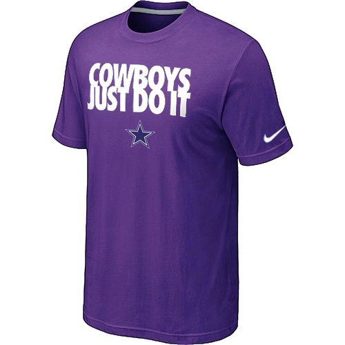 NFL Dallascowboys Just Do It Purple TShirt 23 