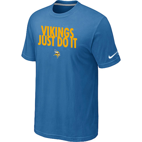 NFL Minnesota Vikings Just Do Itlight Blue TShirt 16 