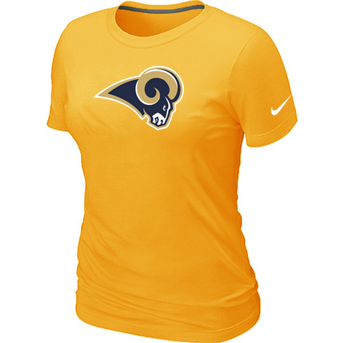  St- Louis Rams Yellow Womens Logo TShirt 44 