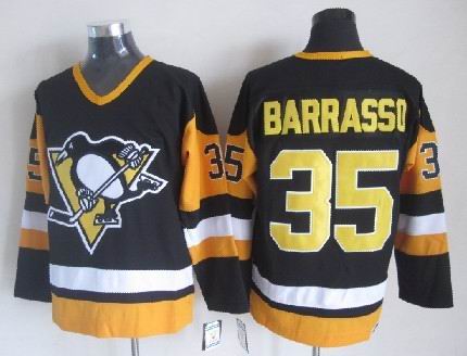 NHL Pittsburgh Penguins Barrasso #35 Black jersey