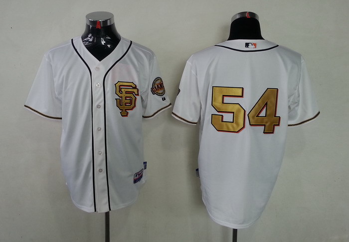 MLB San Francisco Giants #54 Sergio Romo 2013 Cream With Gold Jersey