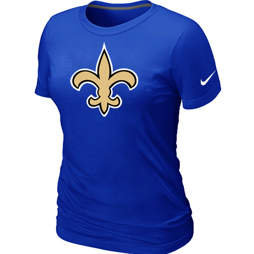 New Orleans Saints Blue Womens Logo TShirt 87