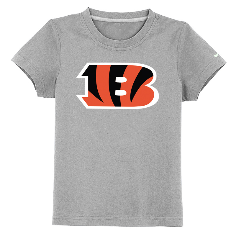 Cincinnati Bengals Sideline Legend Authentic Logo Youth T-Shirt Grey