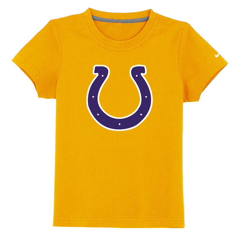 Indianapolis Colts Sideline Legend Authentic Logo Youth T Shirt Yellow
