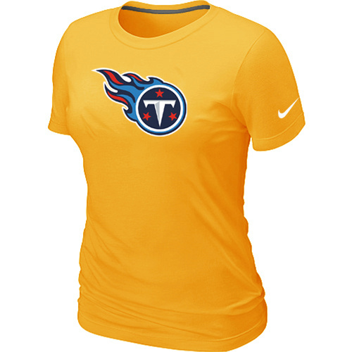  Tennessee Titans Yellow Womens Logo TShirt 61 