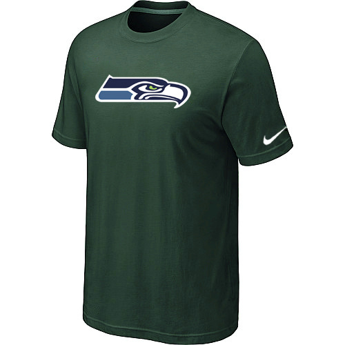  Nike Seattle Seahawks Sideline Legend Authentic Logo TShirt D- Green 91 