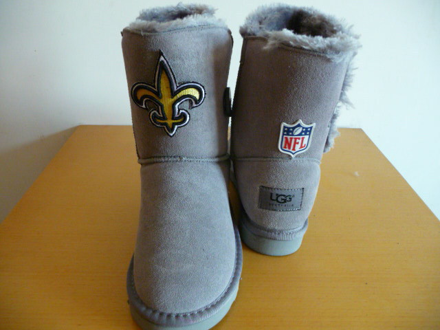 Womens New Orleans Saints Cheerleader Boots Gray