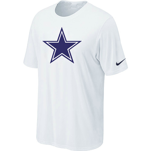  Dallas Cowboys Sideline Legend Authentic Logo TShirt White 74 