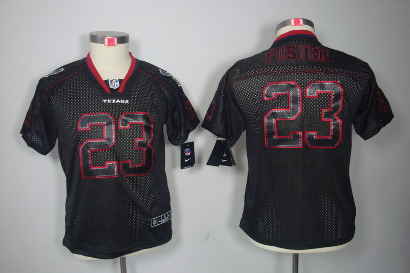 NFL Houston Texans #23 Foster Youth Lights Out Jersey