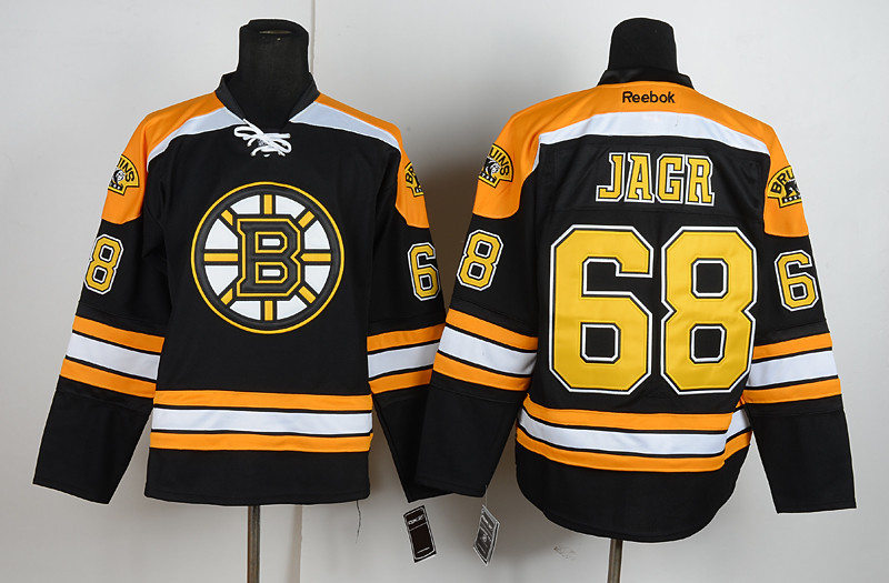 Boston Bruins #68 Jagr Black Jersey