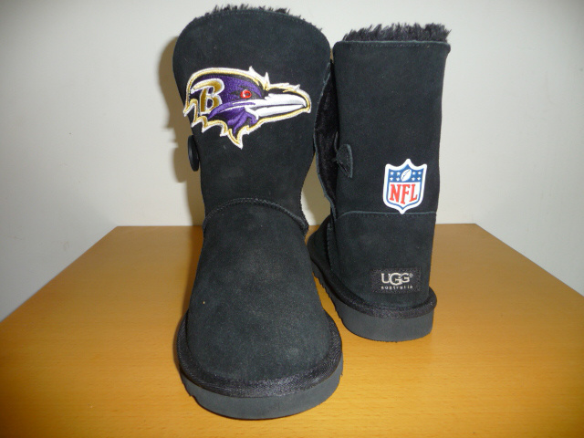 NFL Baltimore Ravens Cuce Shoes Ladies Fanatic Boots  Black