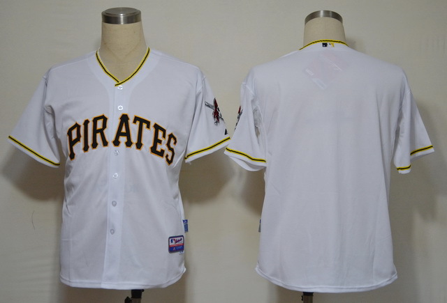 Pittsburgh Pirates #0 Blank Jersey - White