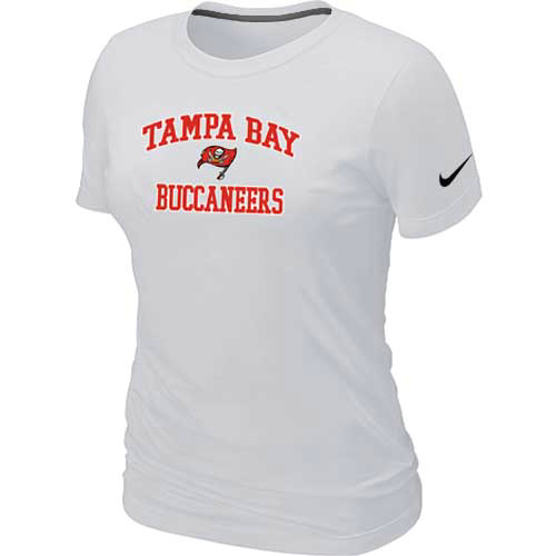  Tampa Bay Buccaneers Womens Heart& Soul White TShirt 22 