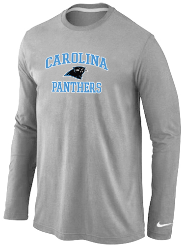 Nike Carolina Panthers Heart & Soul Long Sleeve T-Shirt Grey