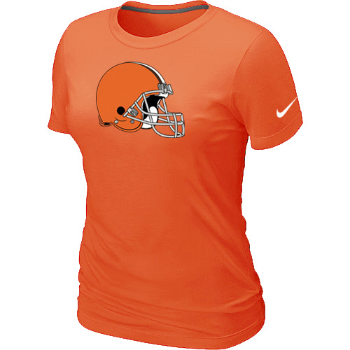  Cleveland Browns Orange Womens Logo TShirt 57 