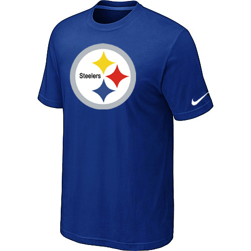  Nike Pittsburgh Steelers Sideline Legend Authentic Logo TShirt Blue 103 