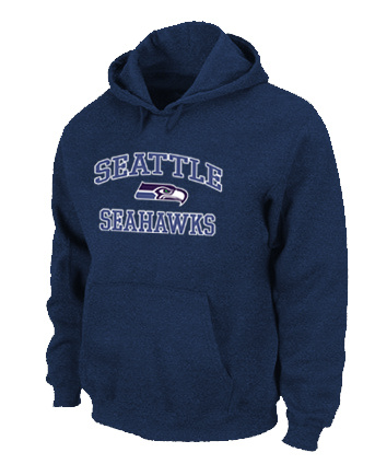 Seattle Seahawks Heart & Soul Pullover Hoodie Black D.Blue